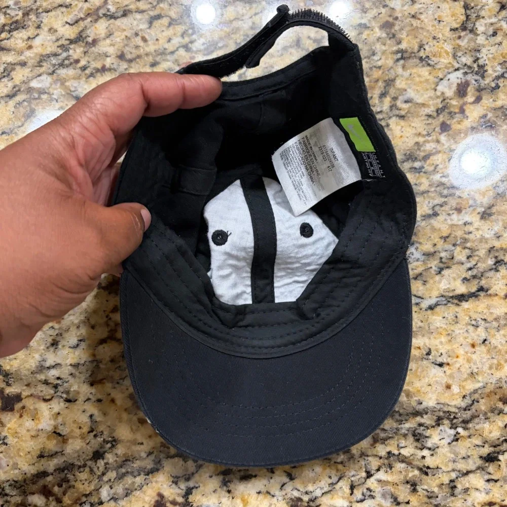 Nike Infant Heritage Swoosh Adjustable Baseball‎ Cap Black 2319-023 Hat Kids
